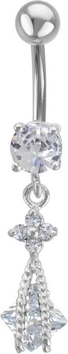 Immagine prodotto Bijouteria Piercing ventre (Acciaio inossidabile, Zirconia, Argento 925)