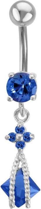 Image du produit Bijouteria Piercing nombril (Acier inoxydable, Zircone, Argent 925)