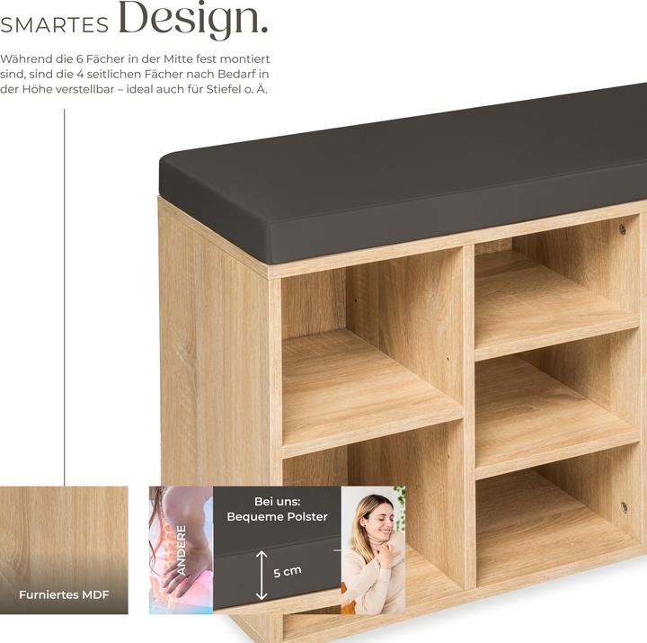Immagine prodotto tectake Alayah (103.50 x 30 x 48 cm)