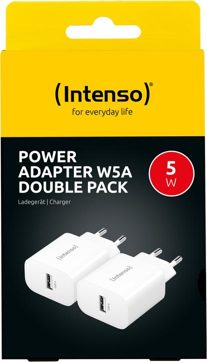 Produktbild Intenso Power Adapter W5A Doppelpack (5 W, 1 Port)