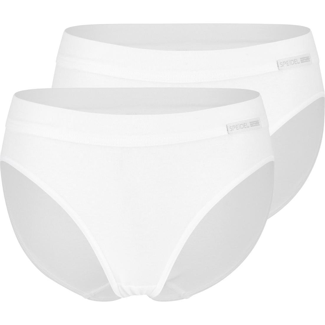 Speidel, Damen, Unterhosen, 2er Pack bio.cotton Sport Edition Jazz Pants, Weiss, (42, 2er Pack)