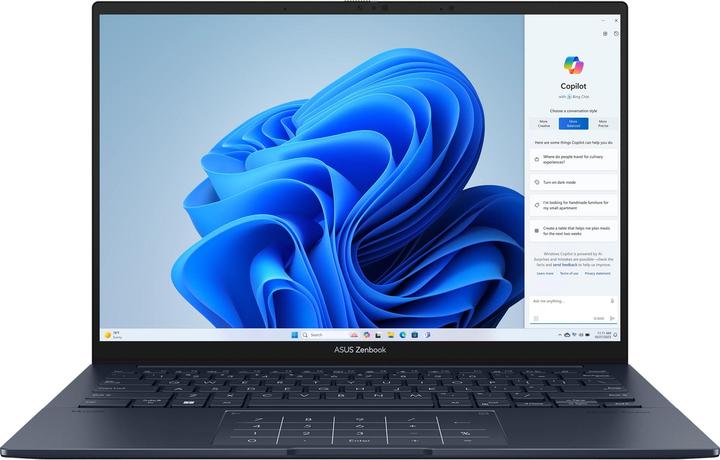 Actual product image ASUS Zenbook 14 OLED (14", 1000 GB, 16 GB, DE, Intel Core Ultra 7 155H)