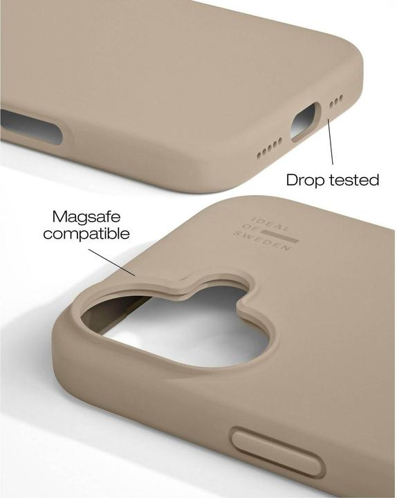 Image du produit iDeal Of Sweden Designer Magsafe Coque en silicone Beige (Apple iPhone 16)