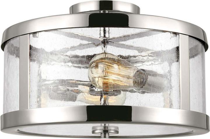 Actual product image Elstead Lighting Harrow ceiling light E27 2-fold 26cm polished nickel (E27)