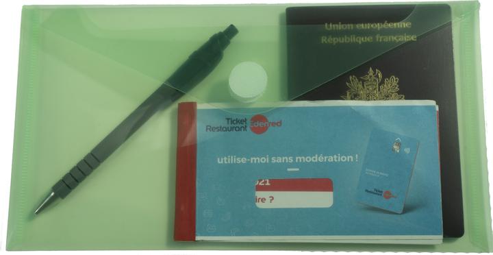 Image du produit Exacompta Sachet de 5 mini pochettes-enveloppes polypropylène - 25x13,5cm - Couleurs assorties (24 x 18 cm, 5 x)