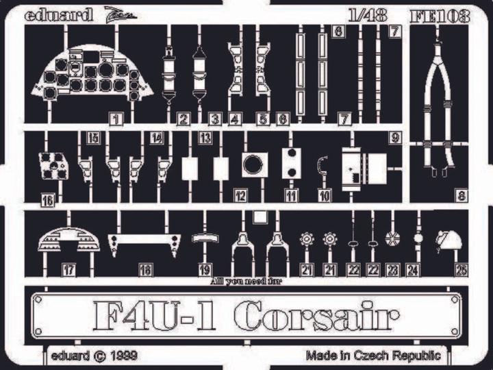 Actual product image Eduard F4U-1 Corsair