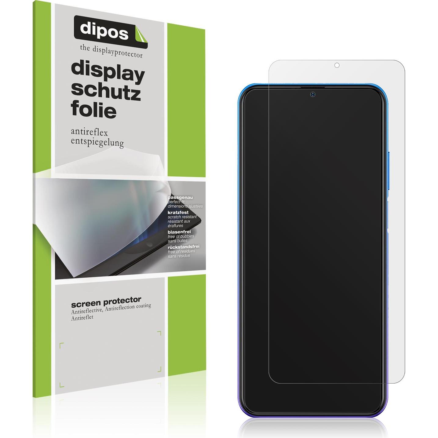 Dipos Displayschutzfolie Antireflex (6 Stück, Ulefone Note 12P), Smartphone Schutzfolie, Transparent