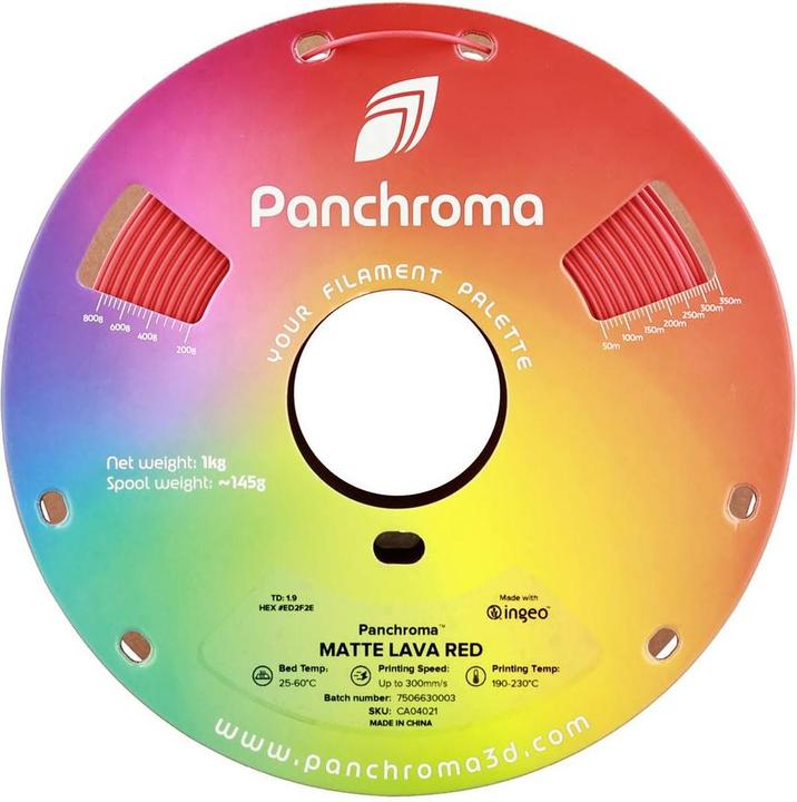 Produktbild Polymaker Panchroma™ PLA Matte (PLA, 1.75 mm, 1000 g, Rot)