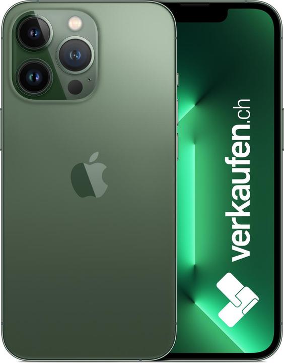 Actual product image verkaufen.ch iPhone 13 Pro (128 GB, Alpine green, 6.10", 12 Mpx, SIM + eSIM, A / Like new)