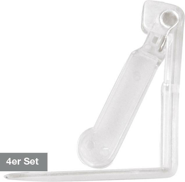Image du produit DC Table Attache pour nappe 4 pièces, blanc (2 x 11 x 20 cm)
