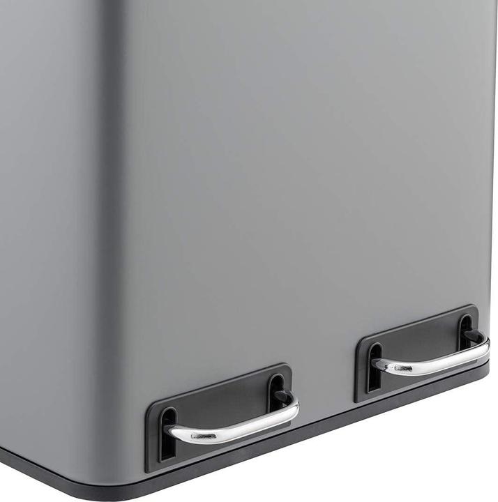 Actual product image Svita TM2X15 Pedal bin, Grey (30 l)
