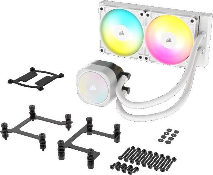 Image du produit Corsair NAUTILUS 240 ARGB White, Radiateur 240mm, Refroidisseur de CPU liquide (120 mm)