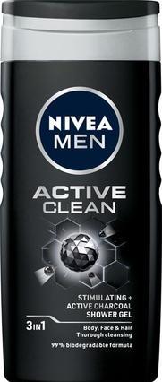 Produktbild NIVEA Men żel pod prysznic Actice Clean 250ml (250 ml)