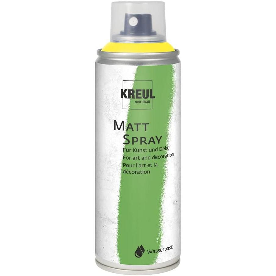 Kreul, Künstlerfarbe + Bastelfarbe, Sprhfarbe MATT SPRAY, gelb, 200 ml (Gelb, 200 ml)