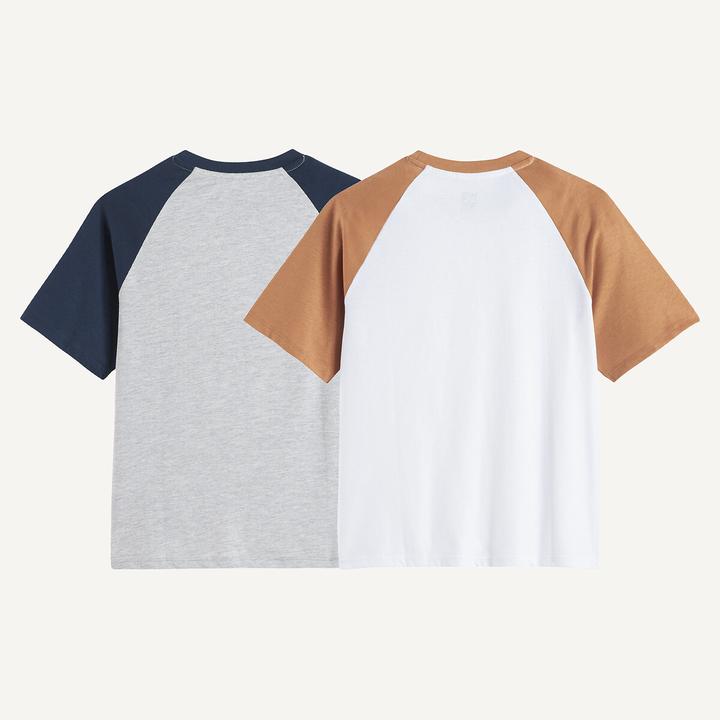Actual product image La Redoute Collections 2er-Pack T-Shirt mit kurzen Ärmeln (110)