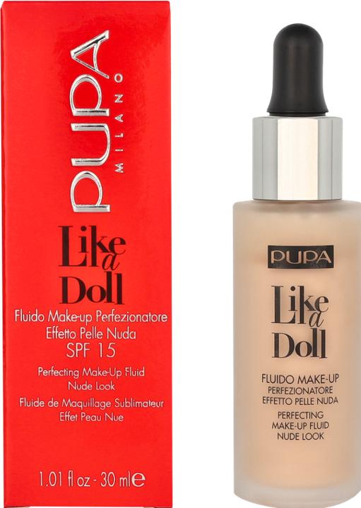 Actual product image Pupa Milano Like a Doll Fluid Porcelain (010 Porcelain)