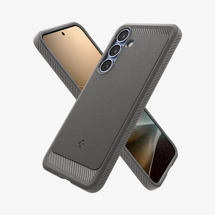 Produktbild Spigen Rugged Armor Mag MagSafe Hülle für Samsung Galaxy S25 – grau (Samsung Galaxy S25)