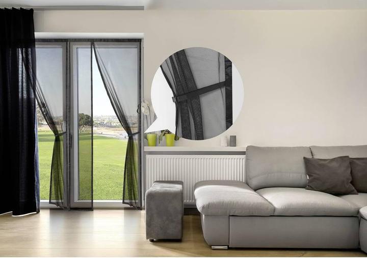 Produktbild Renkforce RF-IS-700 RF-6683266 Tür-Fliegengitter (L x B) 210 cm x 90 cm Schwar (210 x 90 cm)
