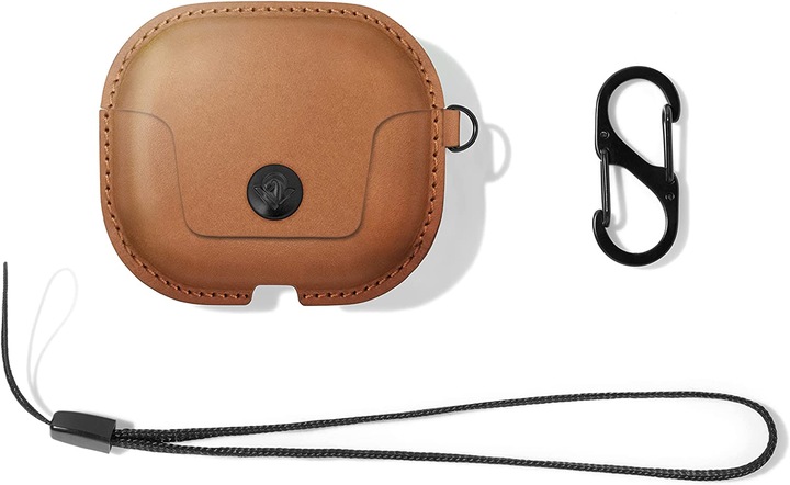 Produktbild TwelveSouth AirSnap Airpods Gen3 Cognac (Kopfhörer Tasche)