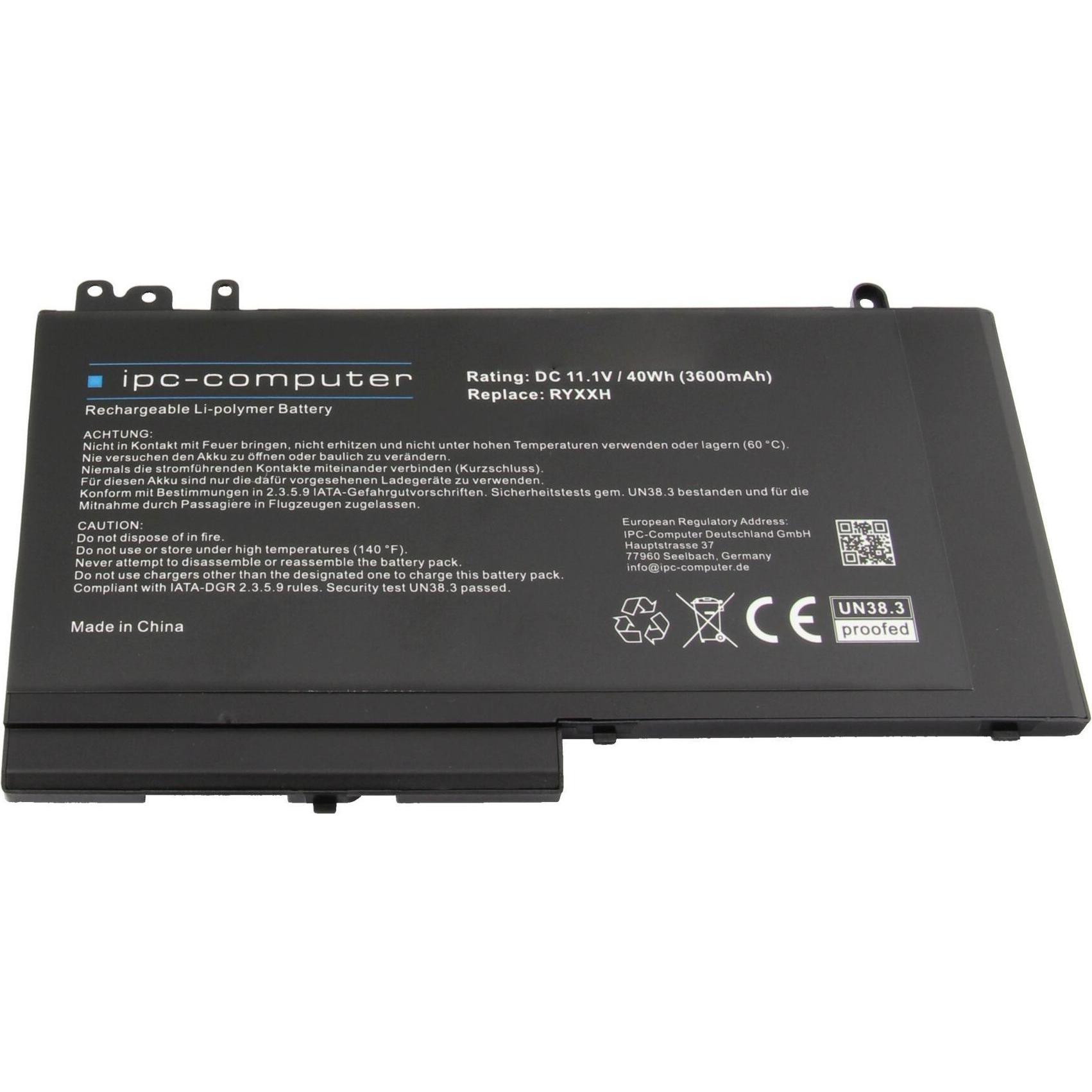 IPC 0VY9ND (3 Zellen, 3600 mAh), Notebook Akku