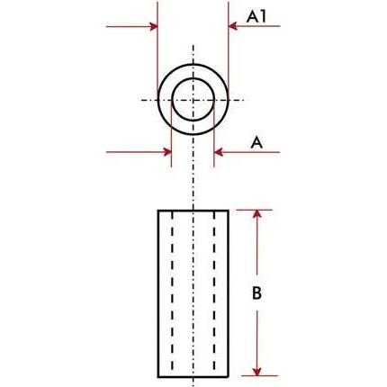 Thumbnail - Velleman ALUMINIUM-ABSTANDSHALTER 5 mm M3, Elektronikzubehör + Gehäuse