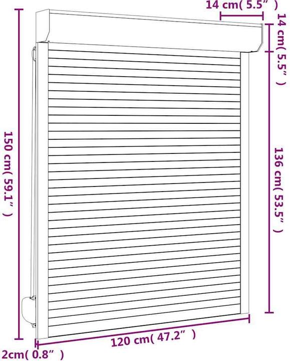Actual product image vidaXL Helin (120 x 150 cm)