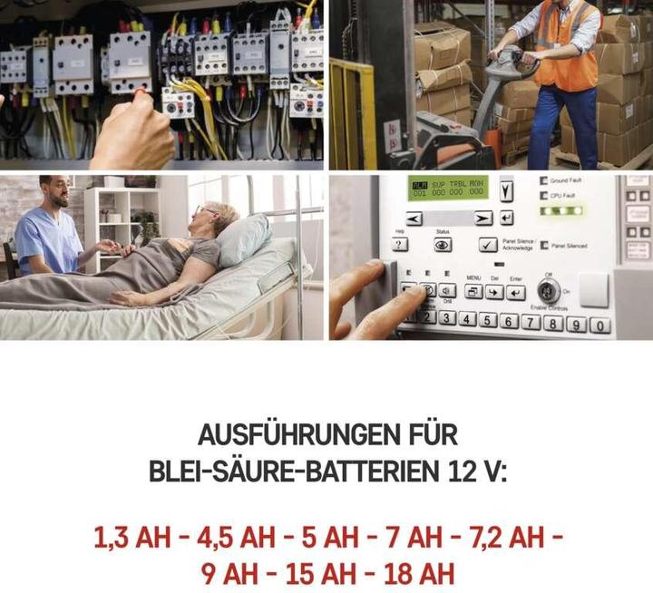 Immagine prodotto Emos Wartungsfreier Blei-Akku 12 V/1,3 (12 V, 1.30 Ah)