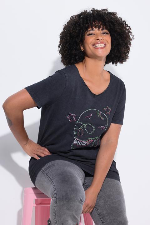 Image du produit Angel of Style T-shirt coupe Comfort Fit, tête de mort (52)