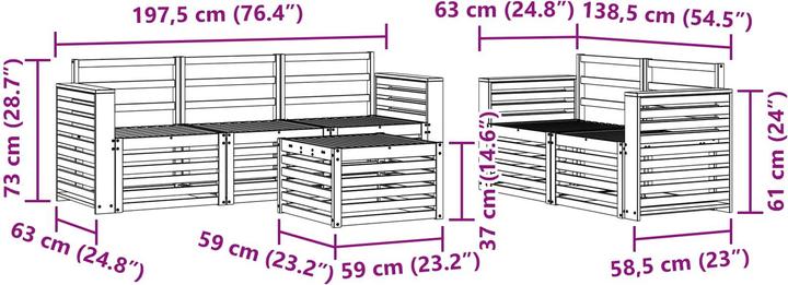 Produktbild vidaXL Outdoor-Sofa