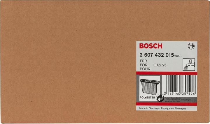 Produktbild Bosch Professional Zubehör Faltenfilter, Polyester, viereckig, 4300 cm², 257 x 69 x 187 mm