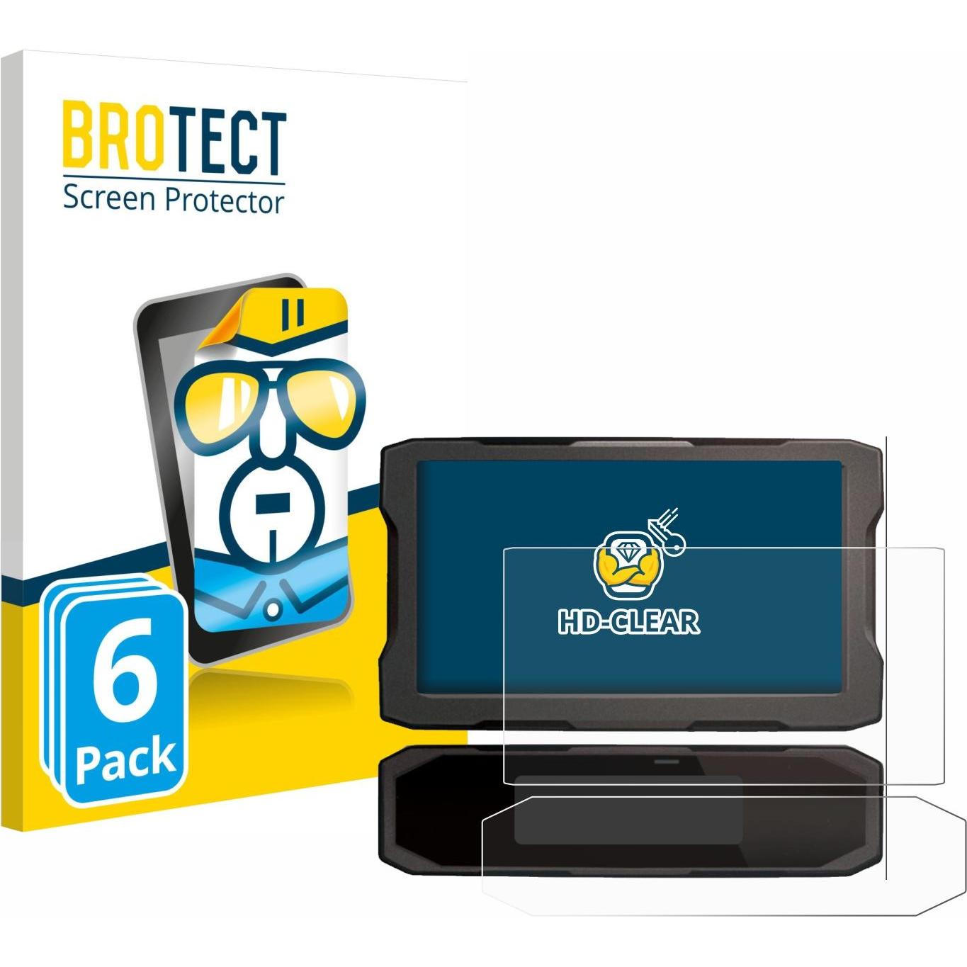BROTECT, Fahrzeug Navigation Zubehör, Schutzfolie Displayschutz Displayschutzfolie Folie Klar Transparent