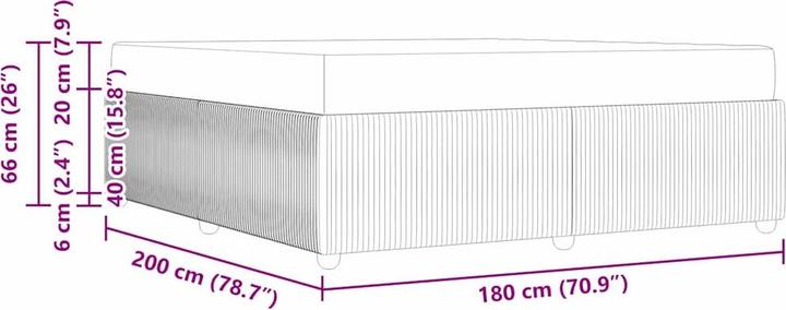 Immagine prodotto vidaXL Boxspringbett (180 x 200 cm)