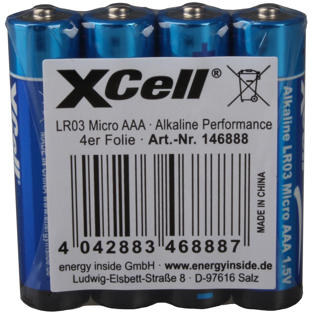 Hückmann Batteria 1.5V Micro AAA (4 pz., AAA), Batterie + pile