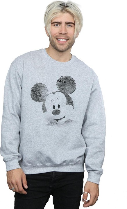 Immagine prodotto Disney Mickey Mouse Text Face Felpa Uomo (S)