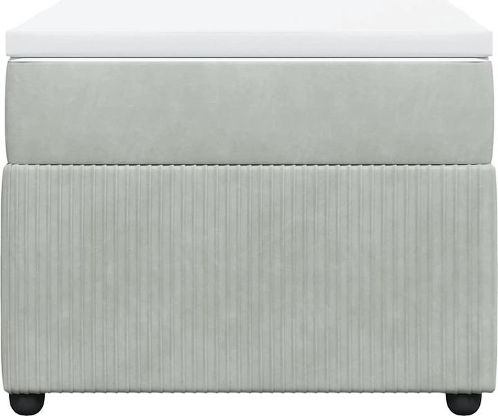 Produktbild vidaXL Bo x springbett mit Matratze 180 x 200 cm Samt (180 x 200 cm)