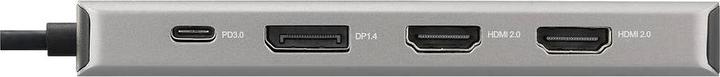 Actual product image Renkforce USB-C® Dockingstation RF-DKS-906 Passend für Marke Dockingstations: U (USB-C, 4 Ports)