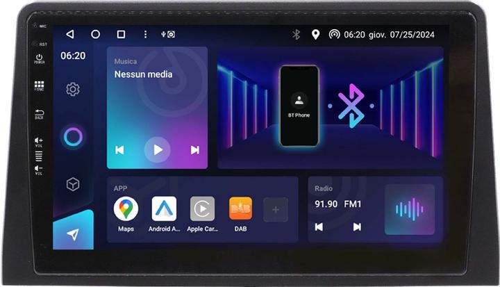 Phonocar Mediastation 10.1 Custom Fit (Apple Carplay, Auto Android)