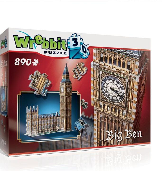 Actual product image Wrebbit 3D Big Ben (890 pieces)