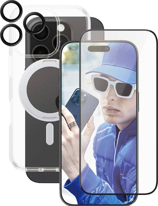 Produktbild PanzerGlass CARE Feature 3-in-1 Ceramic Bundle iPhone '24 6.3" Pro (1 Stück, Apple iPhone 16 Pro)