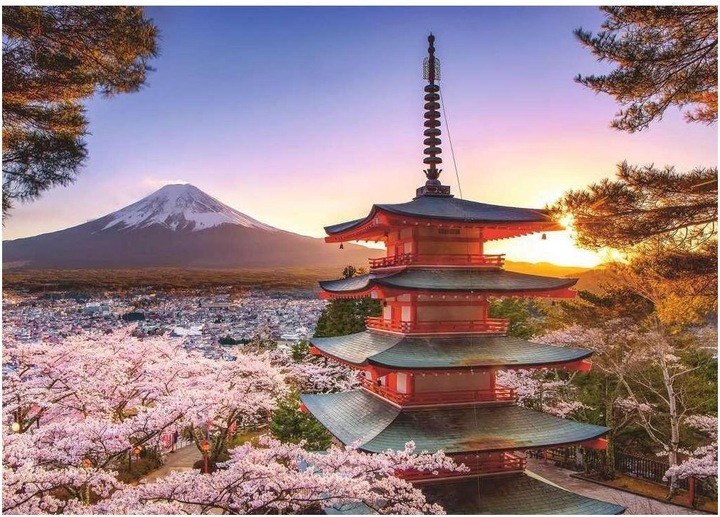 Actual product image Ravensburger Cerisiers en fleurs du Mont Fuji (1000 pieces)
