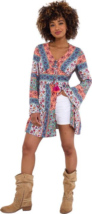 Actual product image Joe Browns V-Neck Tassel Patchwork Tunic (44)