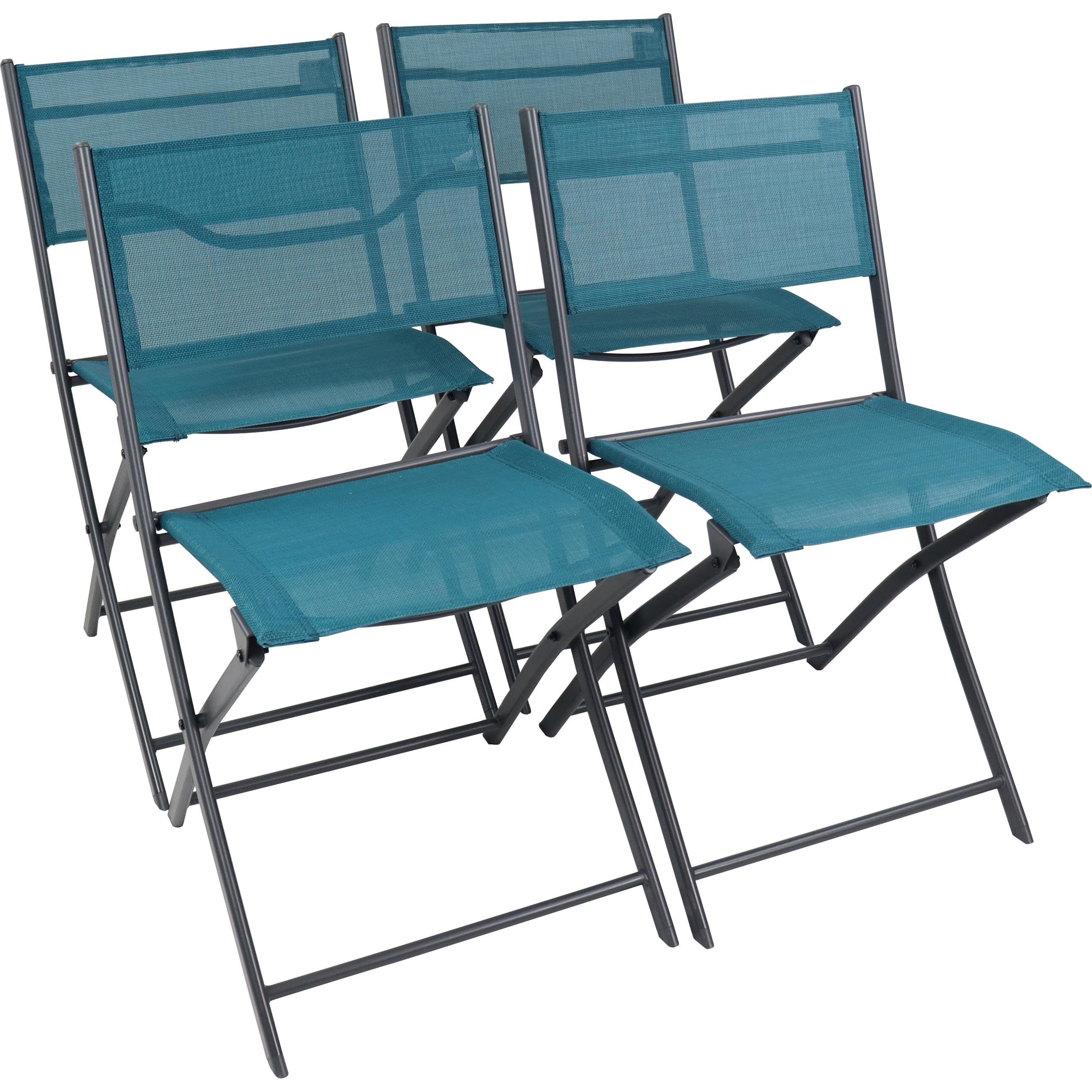 Thumbnail - VCM, Gartenstühle, 4-tlg. Gartenstuhl Klappstuhl Sumila