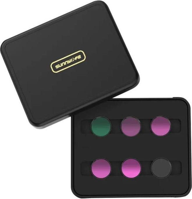 Actual product image Sunnylife Set of 6 filters MCUV+CPL+ND4+ND8+ND16+ND32 for Insta360 GO 3/2 (Insta360 Go 3)