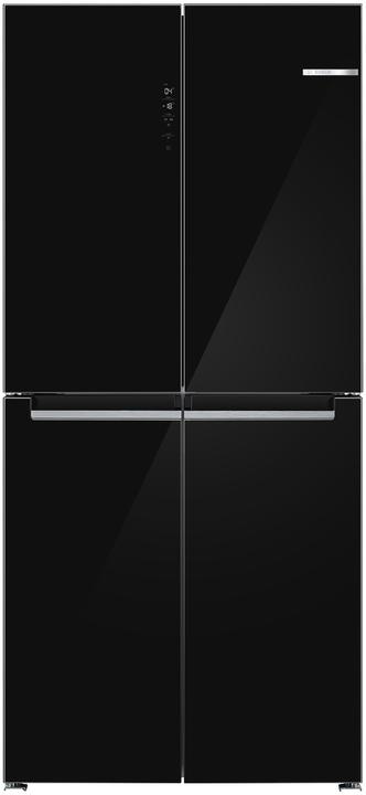 Bosch Hausgeräte Serie 4, Kühl-Gefrierkombination mehrtürig, Glasfront, 189.5 x 85.5 cm, Schwarz, KMC85LBEA (547 l)