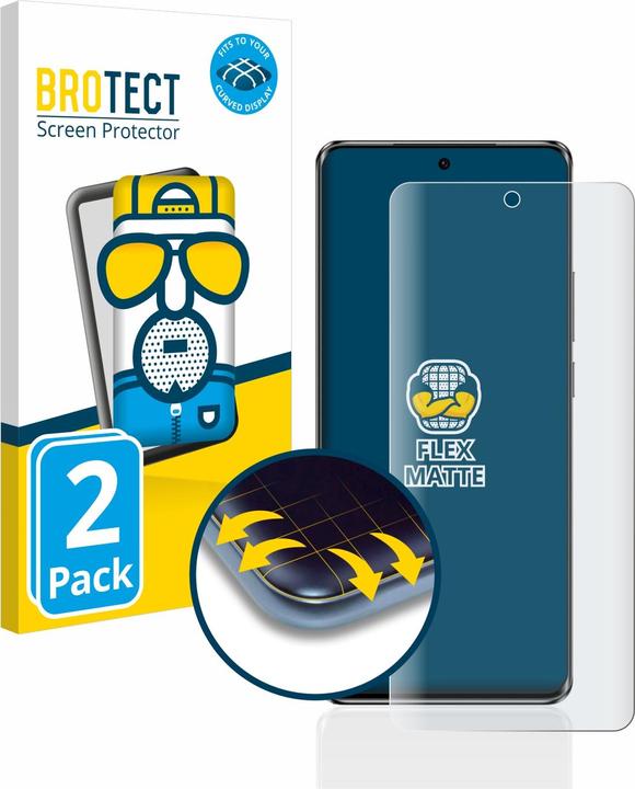 Produktbild BROTECT Full-Cover Displayschutz Matt (2 Stück, OPPO Reno 10)