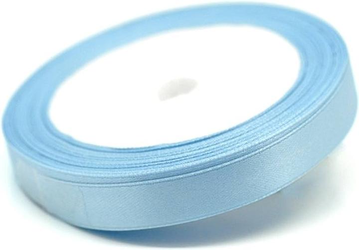 Produktbild Partydeco Satin Ribbon, sky-blue, 12mm/25m (1 pc. / 25 lm) (1x)