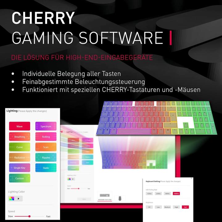 Produktbild CHERRY xtrfy MX 3.0S (Deutschland, Kabelgebunden, Kabellos)