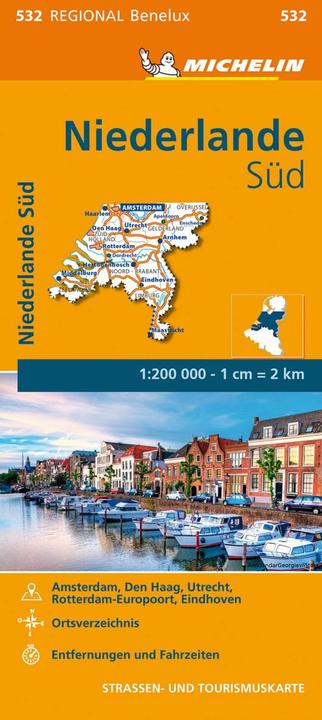 Produktbild Michelin Niederlande Süd. Strassen- und Tourismuskarte 1:200.000 200000