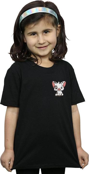 Immagine prodotto Disney Moana Pua The Pig Breast Print Maglietta Ragazze (116)