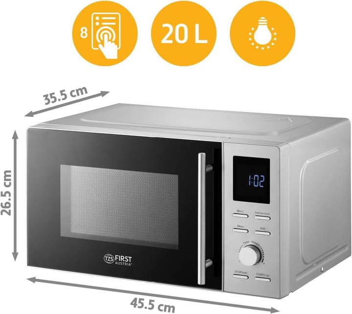 Actual product image TZS First Austria 2-in-1 microwave with grill (20 l)